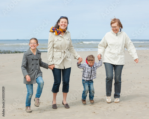 Photo: Family at the beach Family at the beach