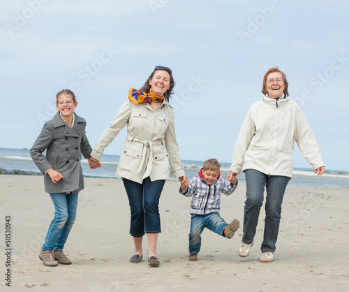 Photo: Family at the beach Family at the beach