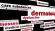 Dermatology health care medical animation