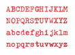 Red letters ABCD