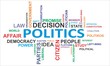 word cloud - politics