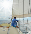 Yacht in the open sea