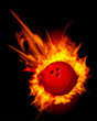 Bowling Fire Ball Vector