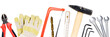 banner einer werkzeugcollage