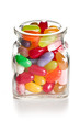 jelly beans in glass jar
