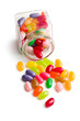 jelly beans in glass jar