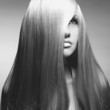 Beautiful woman with magnificent hair