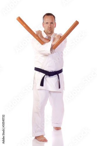 Photo: Man with tonfa Man with tonfa