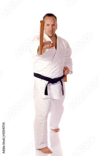 Photo: Man with tonfa Man with tonfa