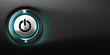 Illustration: Computer Power Button, computing symbol. Computer Power Button, computing symbol.