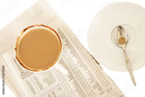 Photo: Kaffee und Zeitung Kaffee und Zeitung