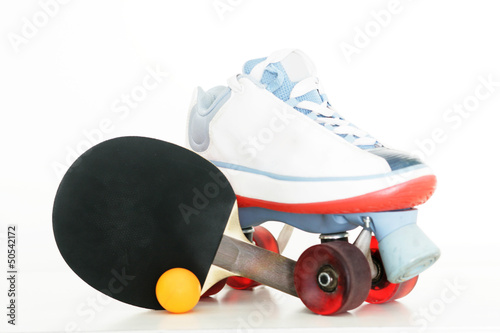 Photo: Rollschuh und Tischtennis Rollschuh und Tischtennis