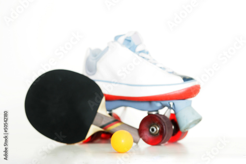 Photo: Rollschuh und Tischtennis Rollschuh und Tischtennis