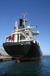 General cargo ship in the port of Alicante.