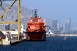 Rescue tug tied up in the port of Alicante; Spain.