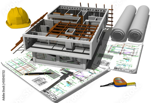 Illustration: Model of a house Model of a house