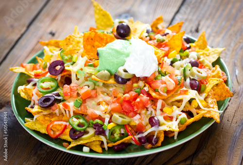 Photo: Nachos on the plate Nachos on the plate