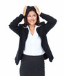 Young woman having a stress.