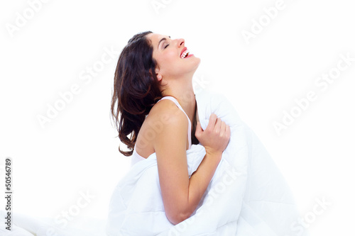 Photo: Sleeping woman. Sleeping woman.