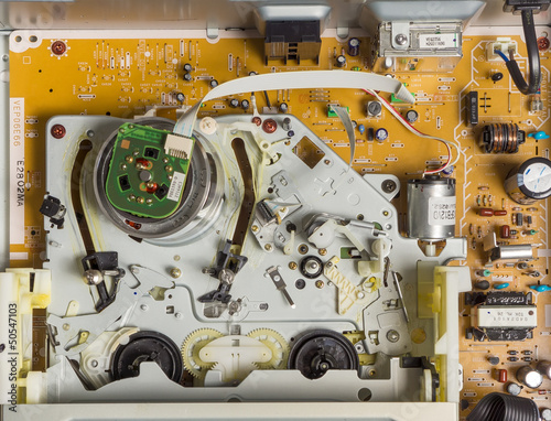 Photo: Inside vhs video recorder Inside vhs video recorder