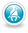 Light Blue Icon "Seat Belt"