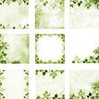 Illustration: Floral vintage leaves and flowers backgrounds Floral vintage leaves and flowers backgrounds