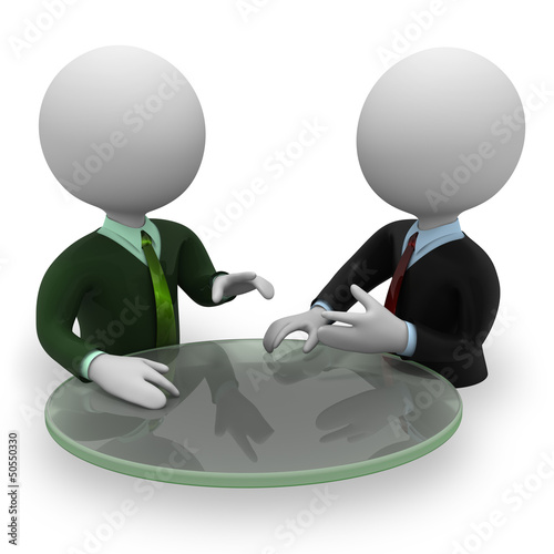 Illustration: Two persons negotiation Two persons negotiation