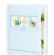 Baby photo album isolated on white