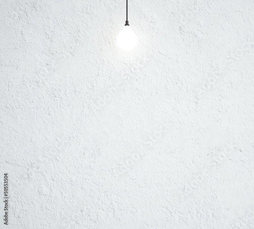 Illustration: lamp and wall lamp and wall