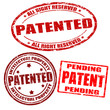 Set of patented stamps