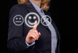 Business Woman with positive Feedback