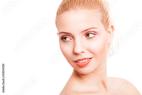 Photo: attraktive blonde Frau attraktive blonde Frau