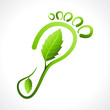 Eco Friendly Footprint Illustration