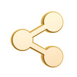 Illustration: golden share symbol golden share symbol