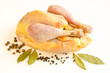 Organic raw guinea fowl