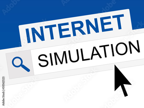 Illustration: internet - simulation en ligne internet - simulation en ligne