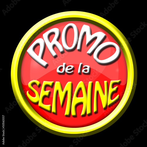 Vector: bouton promo de la semaine bouton promo de la semaine