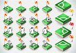 Set of Soccer Corner and Icons
