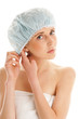 Woman wearing bonnet