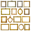 Set of 16 picture frames