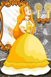 Princess Cinderella character cartoon vector illustration