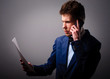 Businessman using a mobile phone