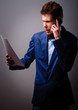 Businessman using a mobile phone