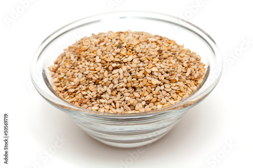 Photo: sesame in a glass bowl sesame in a glass bowl