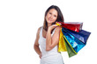 Beautiful young woman with shopping bags