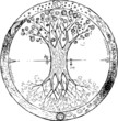 Yggdrasil celtic tree of life mandala
