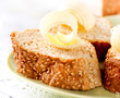 Butter on a Slice of Bread. Butter Rolls. Healthy Breakfast