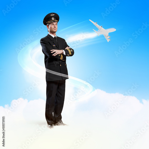 Photo: Image of male pilot Image of male pilot