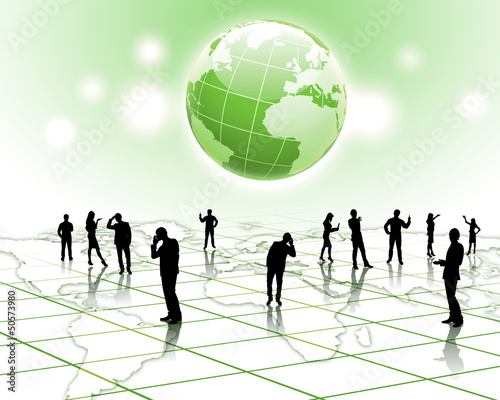 Illustration: Modern social media amd communication Modern social media amd communication
