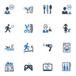 Hotel Services and Facilities Icons,  Set 2 - Blue Series